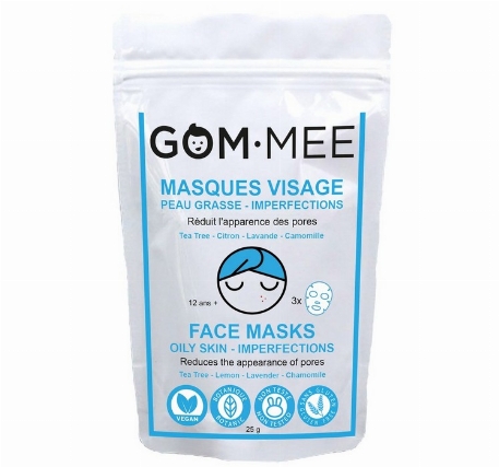 Masques revitalisants et matifiants compressés - qts 3 | GOM-MEE