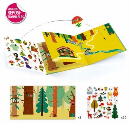 Histoires de stickers - La forêt magique | Djeco