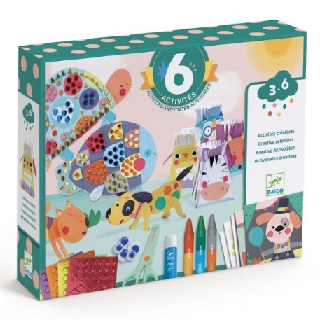 Coffret multi-activités - Les animaux et leur maison | Djeco