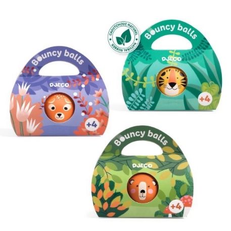 Assortiment balles rebondissantes Wild | Djeco