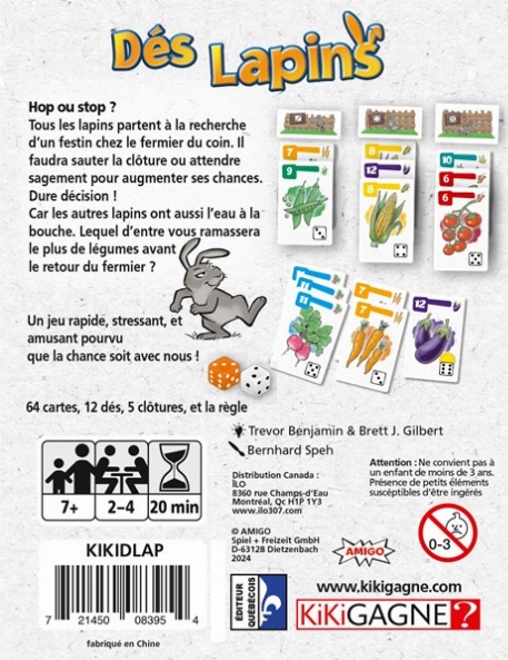 Dés Lapins | Kikigagne