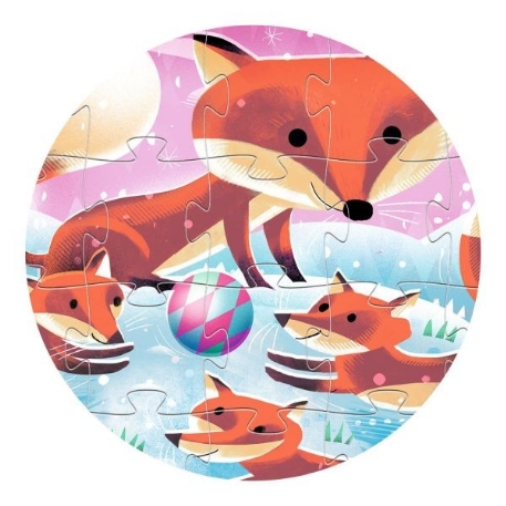 Puzzle silhouette - Ginger, petit renard - 24 pcs | Djeco
