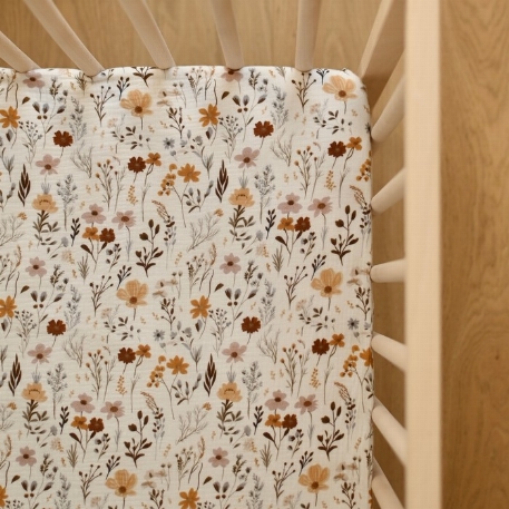 Drap contour lit de bébé - Wildflowers | Minika