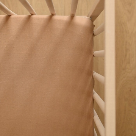 Drap contour lit de bébé - Caramel | Minika