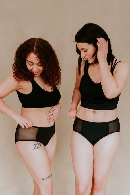 Culotte menstruelle taille haute avec mesh - Absorption élevée | Ora Protections