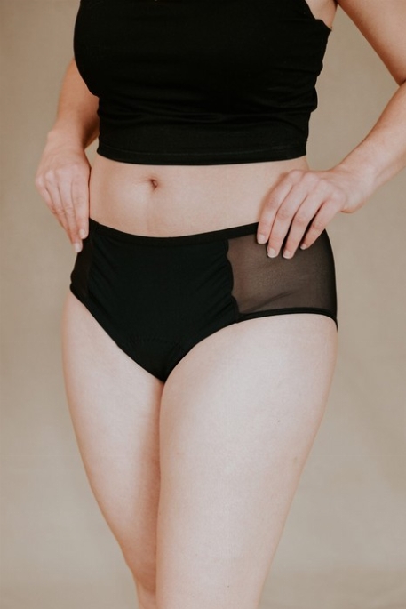 Culotte menstruelle taille haute avec mesh - Absorption élevée | Ora Protections