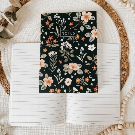 Cahier de notes - Floral nocturne | Le Petit Tableau Noir