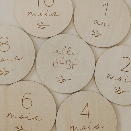 Pastilles de bois - Script - 0-1 an | Le Petit Tableau Noir