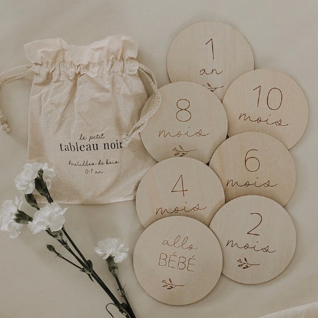 Pastilles de bois - Script - 0-1 an | Le Petit Tableau Noir