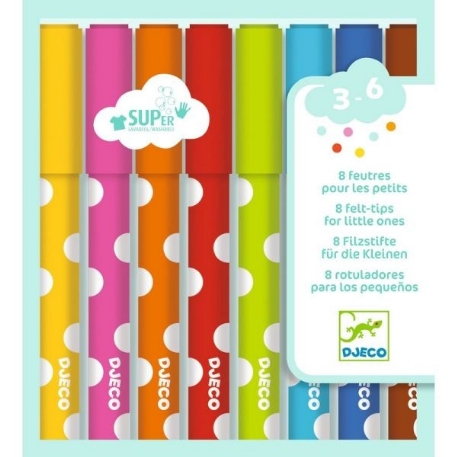 8 feutres pour les petits | Djeco