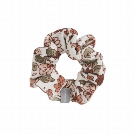 Chouchou élastique - Mini coton fleuri - Rose foncé | Baluchon