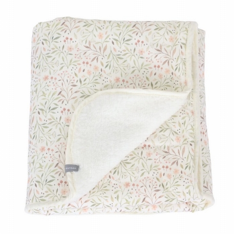 Couverture pour bébé fluffy - Coton - Mini fleurs | Baluchon