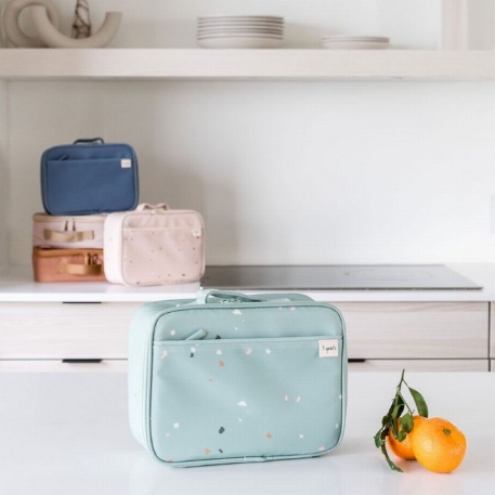 Sac à lunch en tissu recyclé - Vert Terrazzo | 3 Sprouts