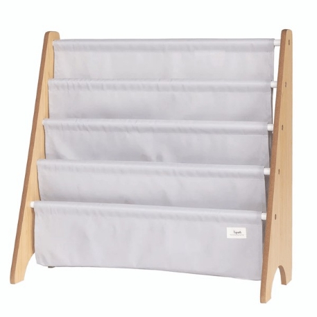 Porte-livres en tissu recyclé - Gris | 3 Sprouts