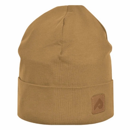 Bonnet de jersey avec doublure en polar - Café | Perlimpinpin 7-12T