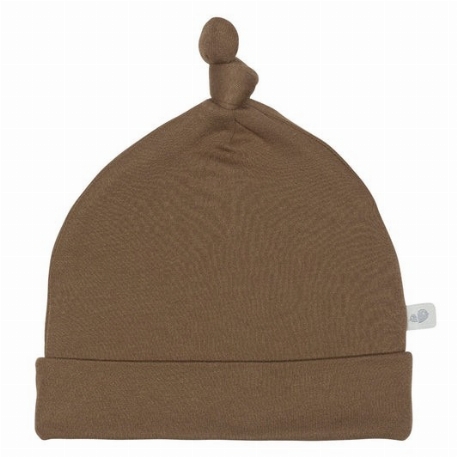 Bonnet à noeud en bambou - Moka | Perlimpinpin