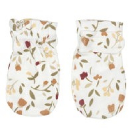 Mitaines anti-égratignures ewn bambou - Floral | Perlimpinpin