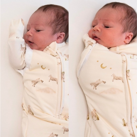 Sac d'emmaillotage convertible - Little lambs (1 Togs) | Belan.J 0-3M