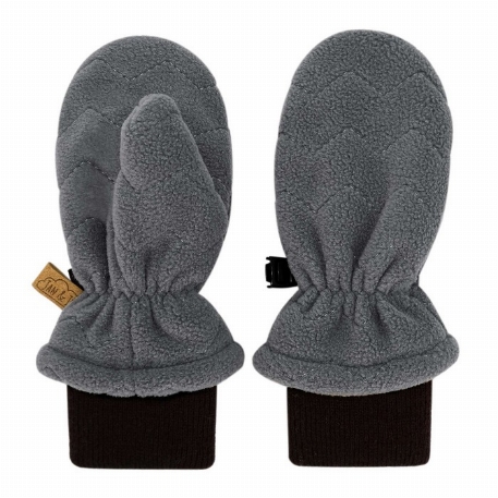 Mitaines en polar - Dark Grey | Jan & Jul