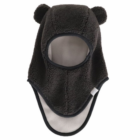 Balaclava en berbère doux - Encre noire | Calikids