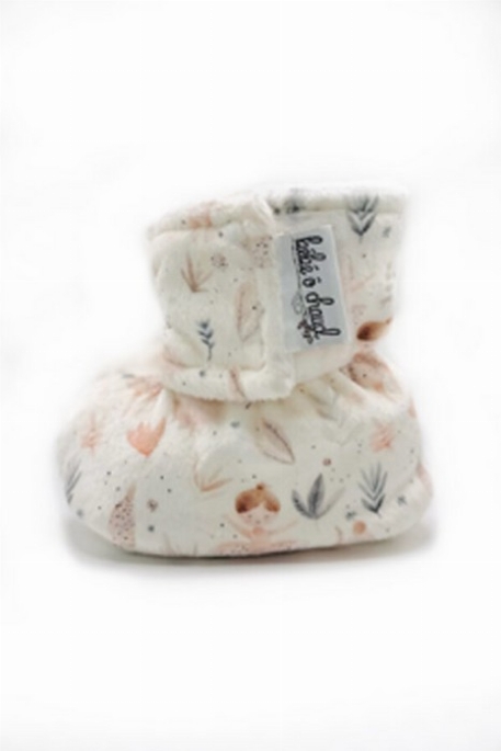Pantoufles à velcro - Ballerine Boho | Bébé Ô Chaud