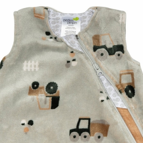 Sac de nuit en peluche - Tracteurs (1.5 Togs) | Perlimpinpin 0-6M