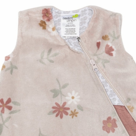 Sac de nuit en peluche - Floral (1.5 Togs) | Perlimpinpin
