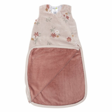 Sac de nuit en peluche - Floral (1.5 Togs) | Perlimpinpin