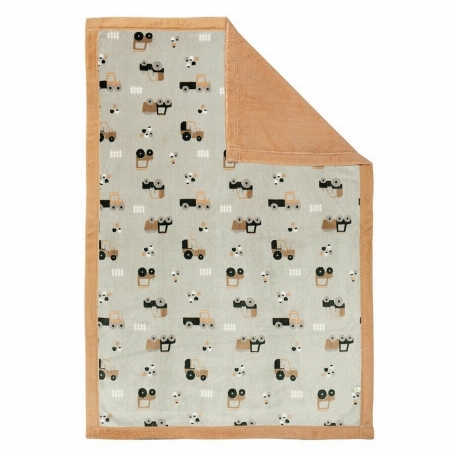 Couverture de peluche - Tracteurs | Perlimpinpin