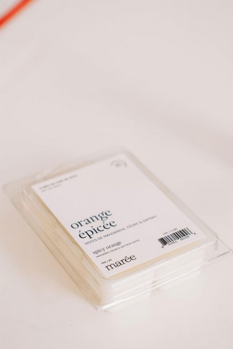 Cubes de cire de soya - Orange épicée | Marée