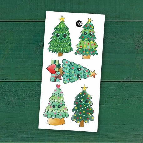 Tatouages temporaires - Les sapins de Noël | PICO