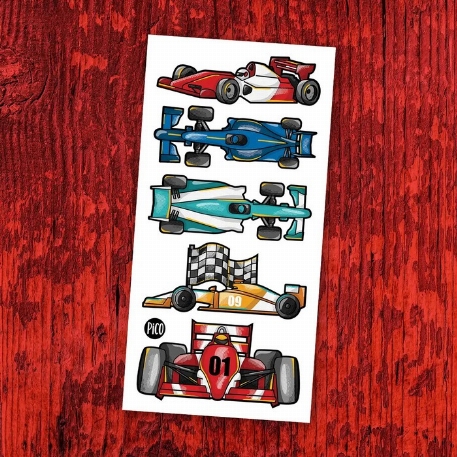 Tatouages temporaires - Course automobile | PICO