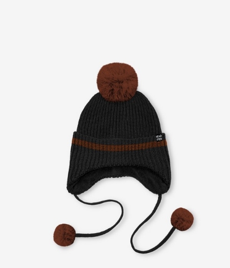 Tuque - Beanie With Ears - Black | Headster Kids