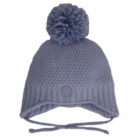 Tuque à pompon en tricot - Lavender | Calikids