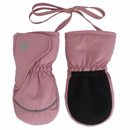 Mitaines imperméables avec cordon - Pink Lilac | Calikids