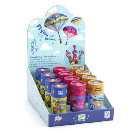 Parachutistes Flying Heroes - Super cat | Djeco