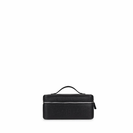 Le SHELLY - Trousse en cuir - Noir | Lambert