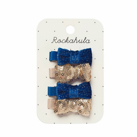 Barrettes Pqt 4 - Boucles Sequin and Velvet | Rockahula