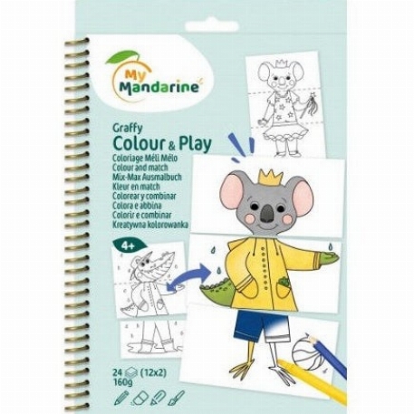 Graffy Colour & Play - Animaux habillés | My Mandarine