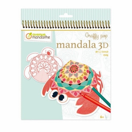 Graffy Pop Mandala 3D - Animaux Marins | My Mandarine