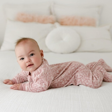 Pyjama en velours - Floral | Perlimpinpin