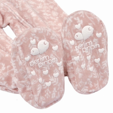 Pyjama en velours - Floral | Perlimpinpin