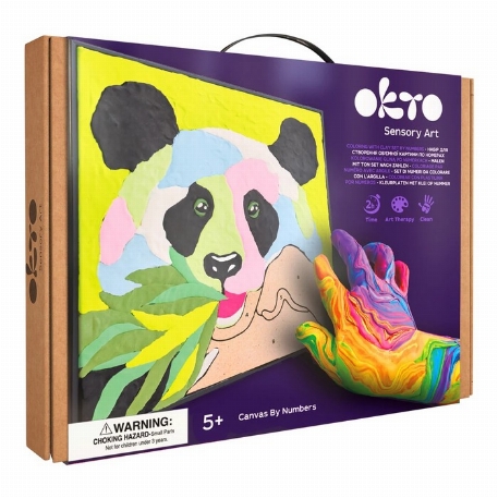 Coloriage par numéro avec argile - Panda | OKTO