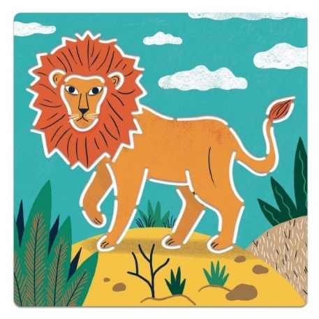 Pochoirs - Animaux sauvages | Djeco
