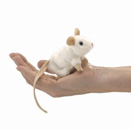 Marionnette à doigt - Souris blanche | Folkmanis