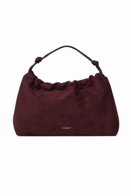 Le LARA - Sac à main en suède - Mahogany | Lambert