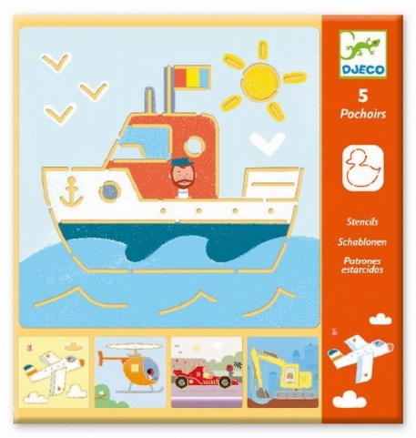 Pochoirs - Transports & Co | Djeco