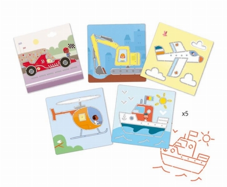 Pochoirs - Transports & Co | Djeco
