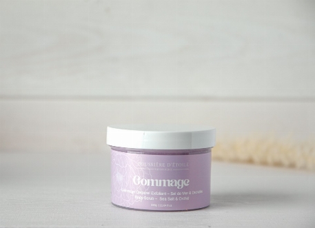 Gommage sucré salé - Sel de mer et Orchidée | Savonnerie Poussière d'Étoile