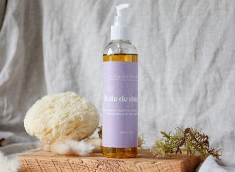 Huile de douche moussante - Sel de mer et Orchidée | Savonnerie Poussière d'Étoile